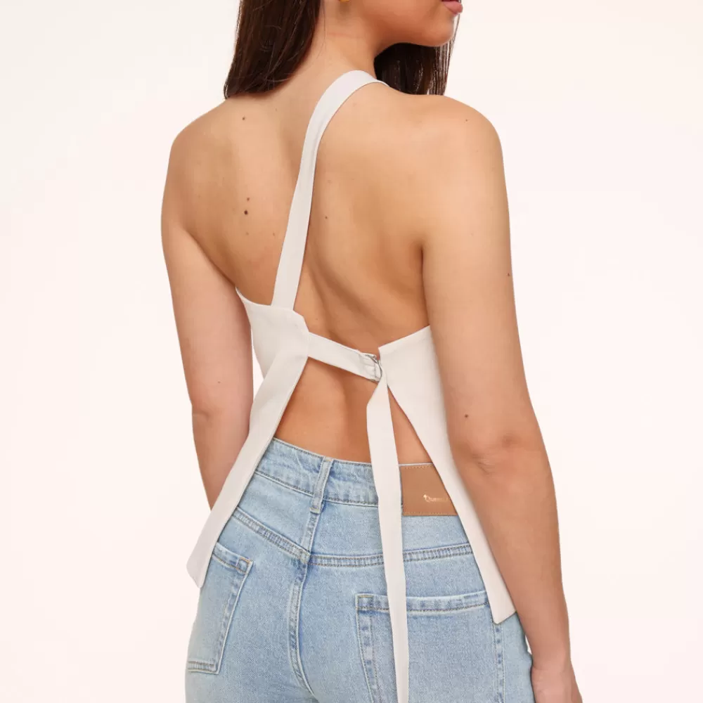 Beige Asymmetric Open Back-Top<Olivia & Kate Cheap