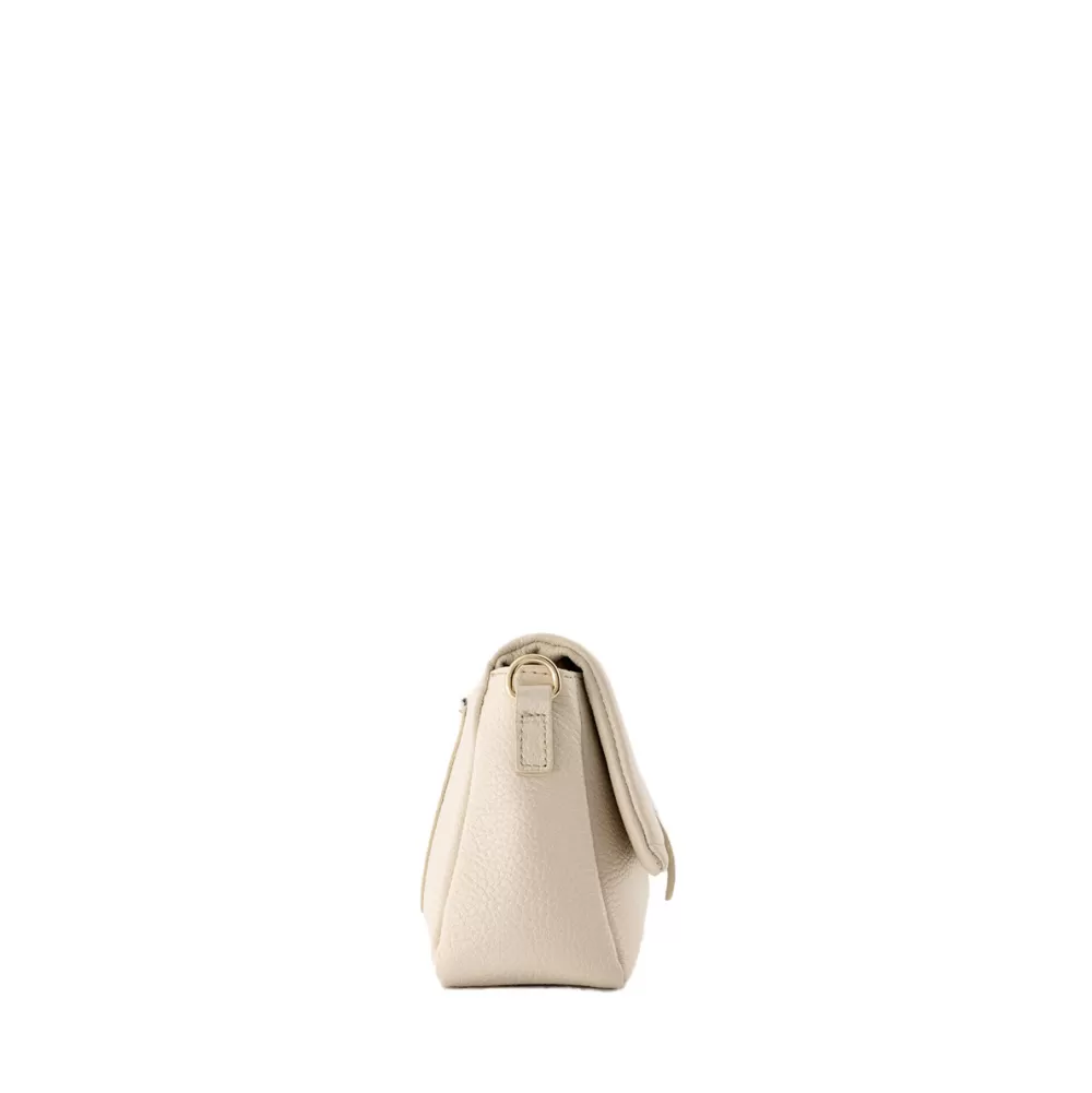 Beige Leather Horizontal Puffy-Bag<Olivia & Kate Cheap