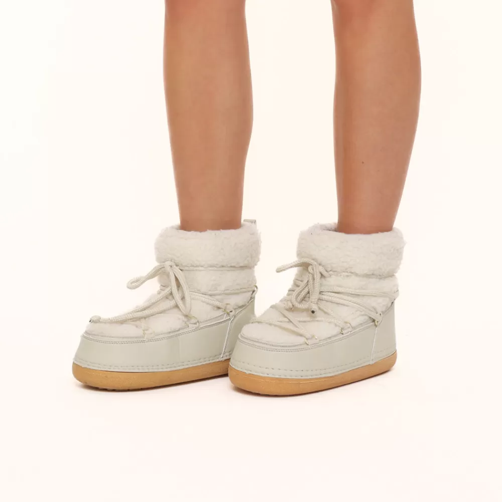 Beige Teddy Moon-Boots<Olivia & Kate Cheap