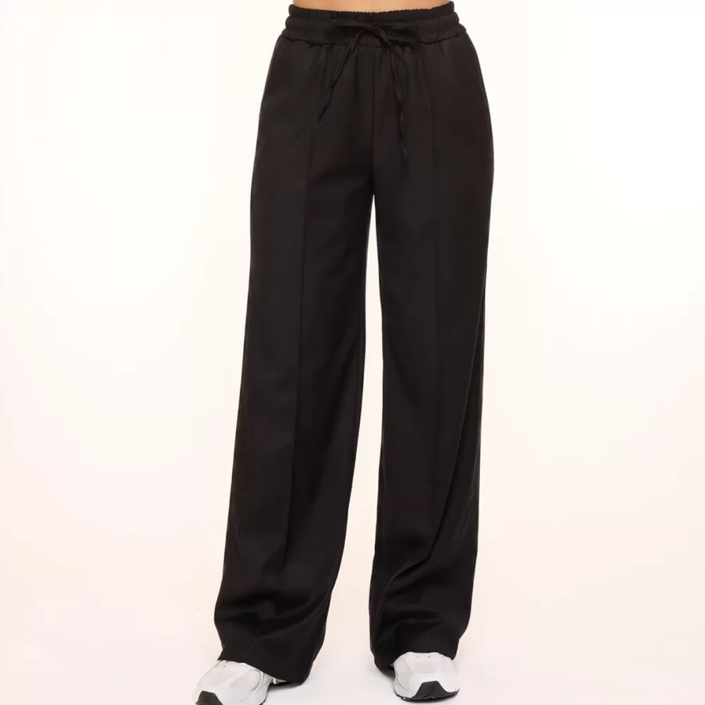 Black Elastic Seams-Pants<Olivia & Kate Shop