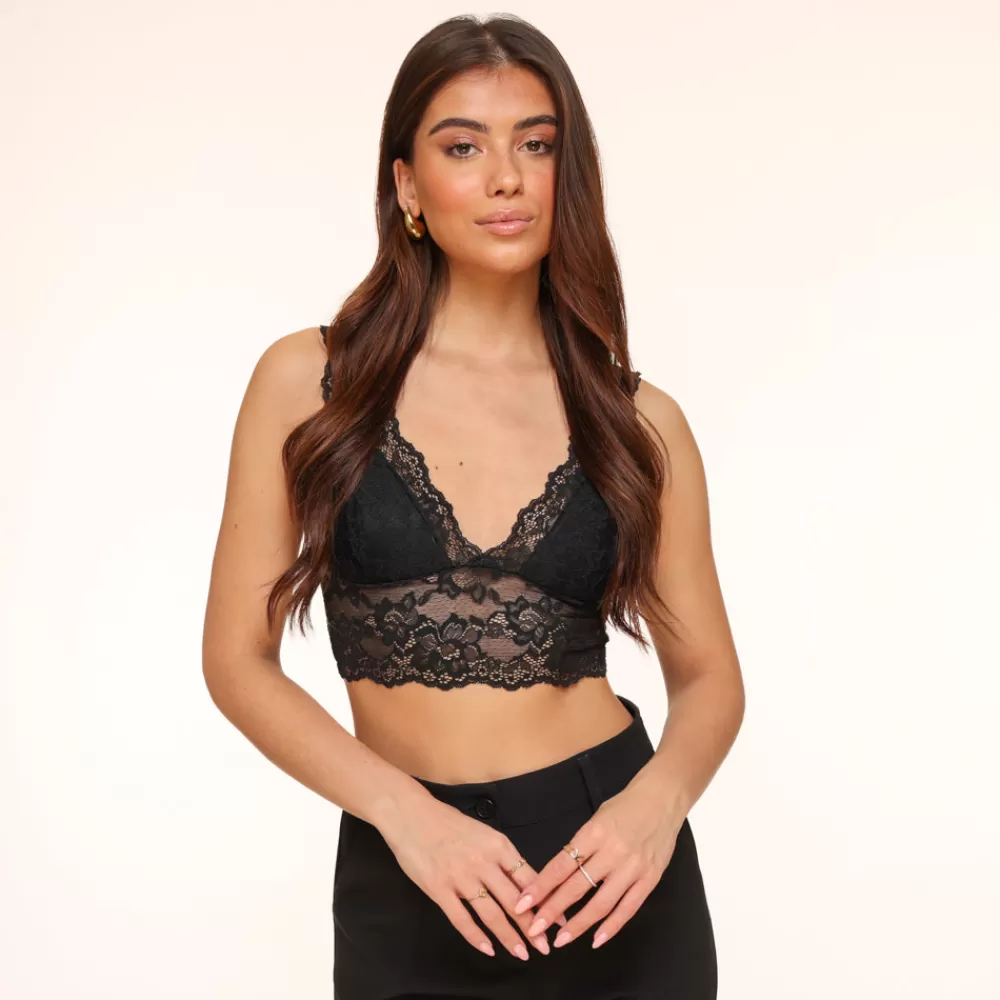 Black Lina Lace-Bralette<Olivia & Kate Cheap