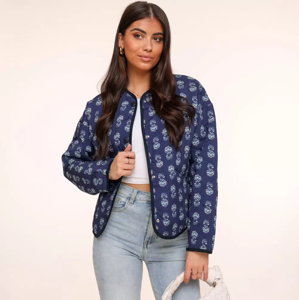 Blue Print-Jacket<Olivia & Kate Cheap