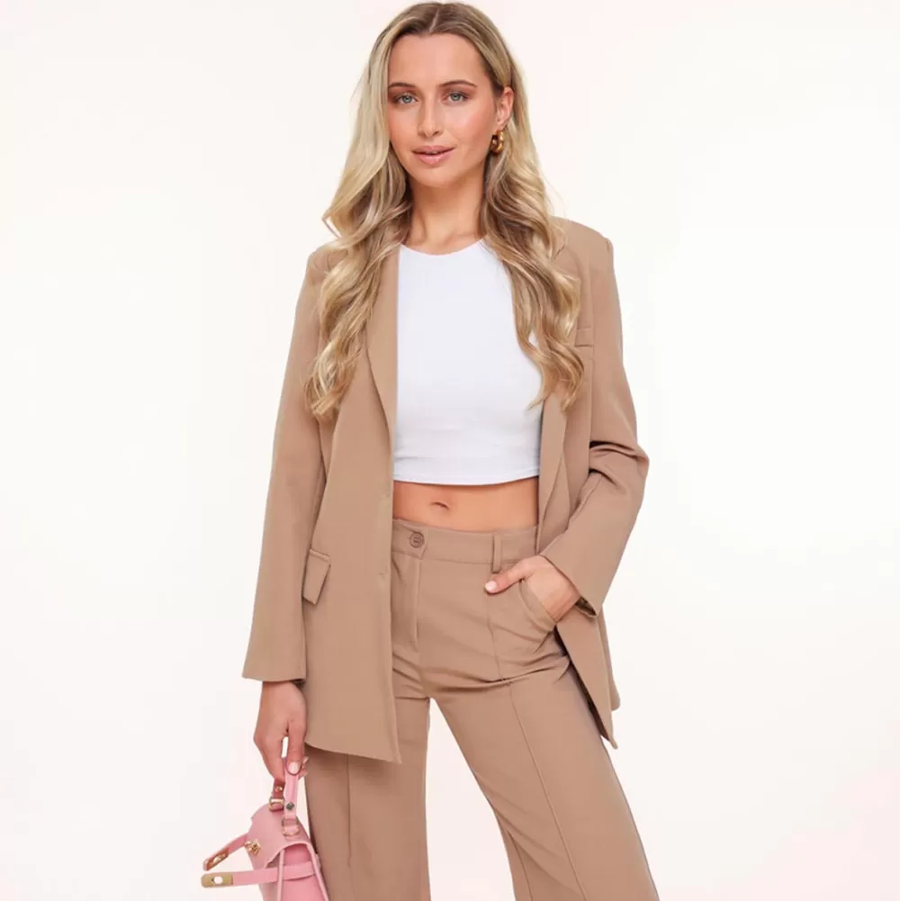 Camel Basic-Blazer<Olivia & Kate Cheap