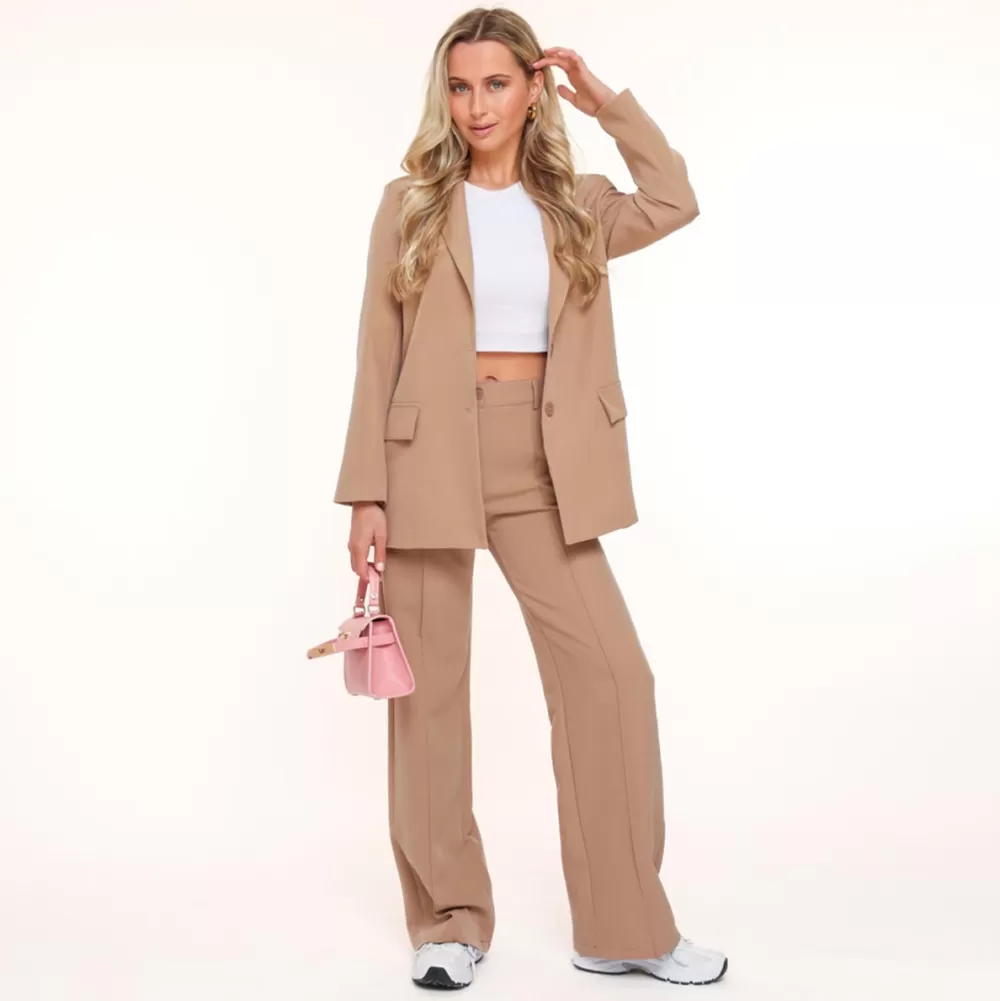 Camel Basic-Blazer<Olivia & Kate Cheap