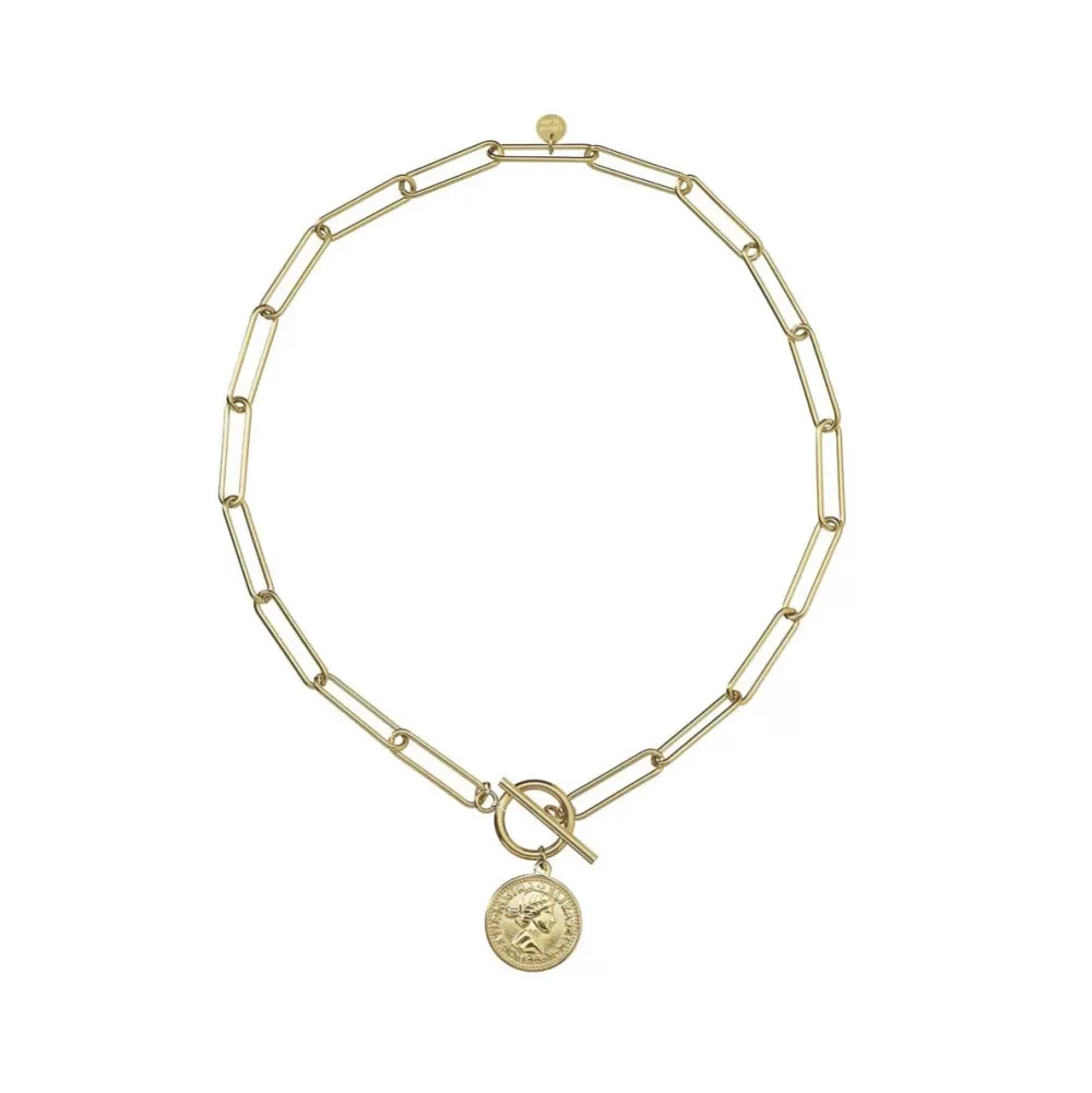 Coin Chain Golden-Necklace<Olivia & Kate Outlet