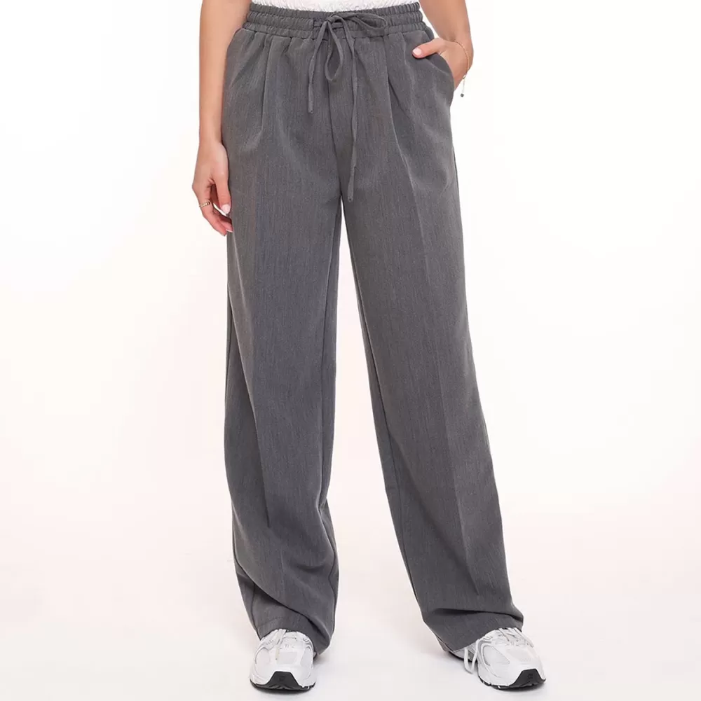 Dark Grey Studio White Edge-Pantalon<Olivia & Kate New