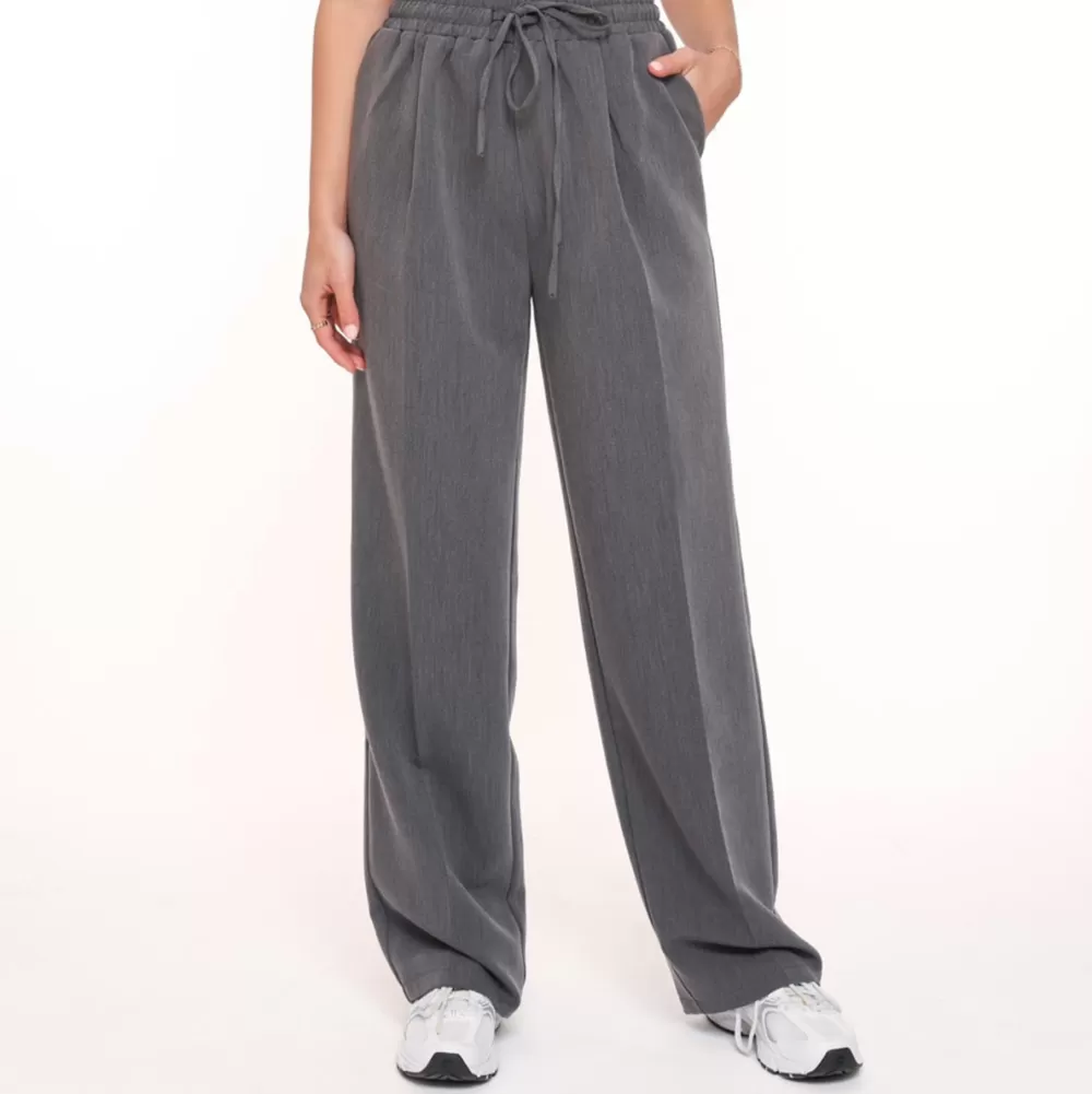 Dark Grey Studio White Edge-Pantalon<Olivia & Kate New