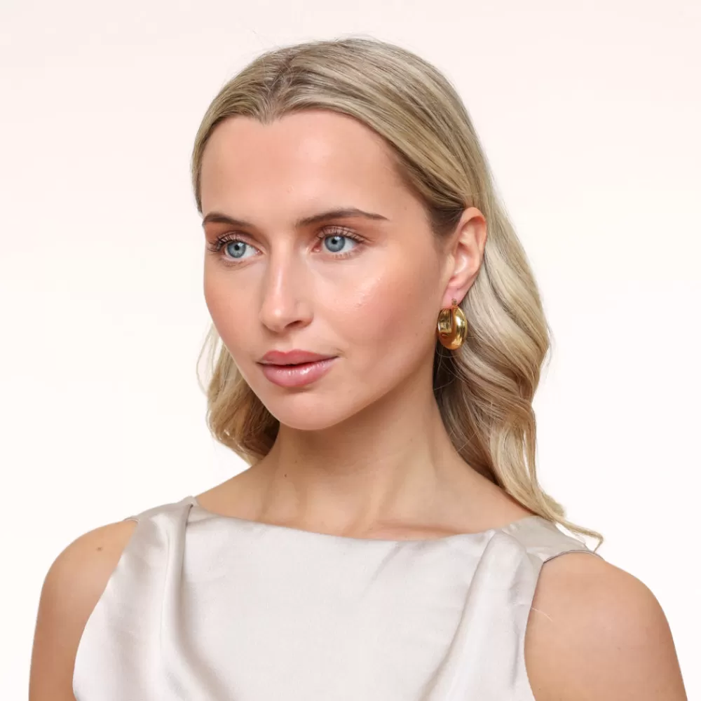 Gold Basic Creolen-Earrings<Olivia & Kate Best Sale