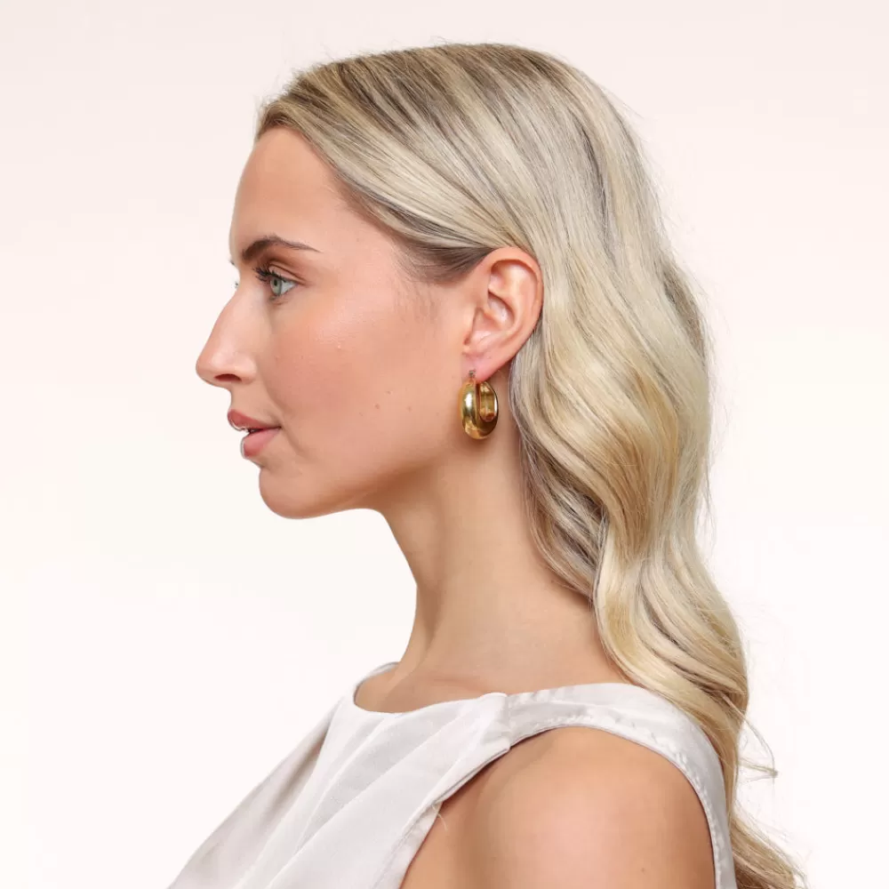 Gold Basic Creolen-Earrings<Olivia & Kate Best Sale