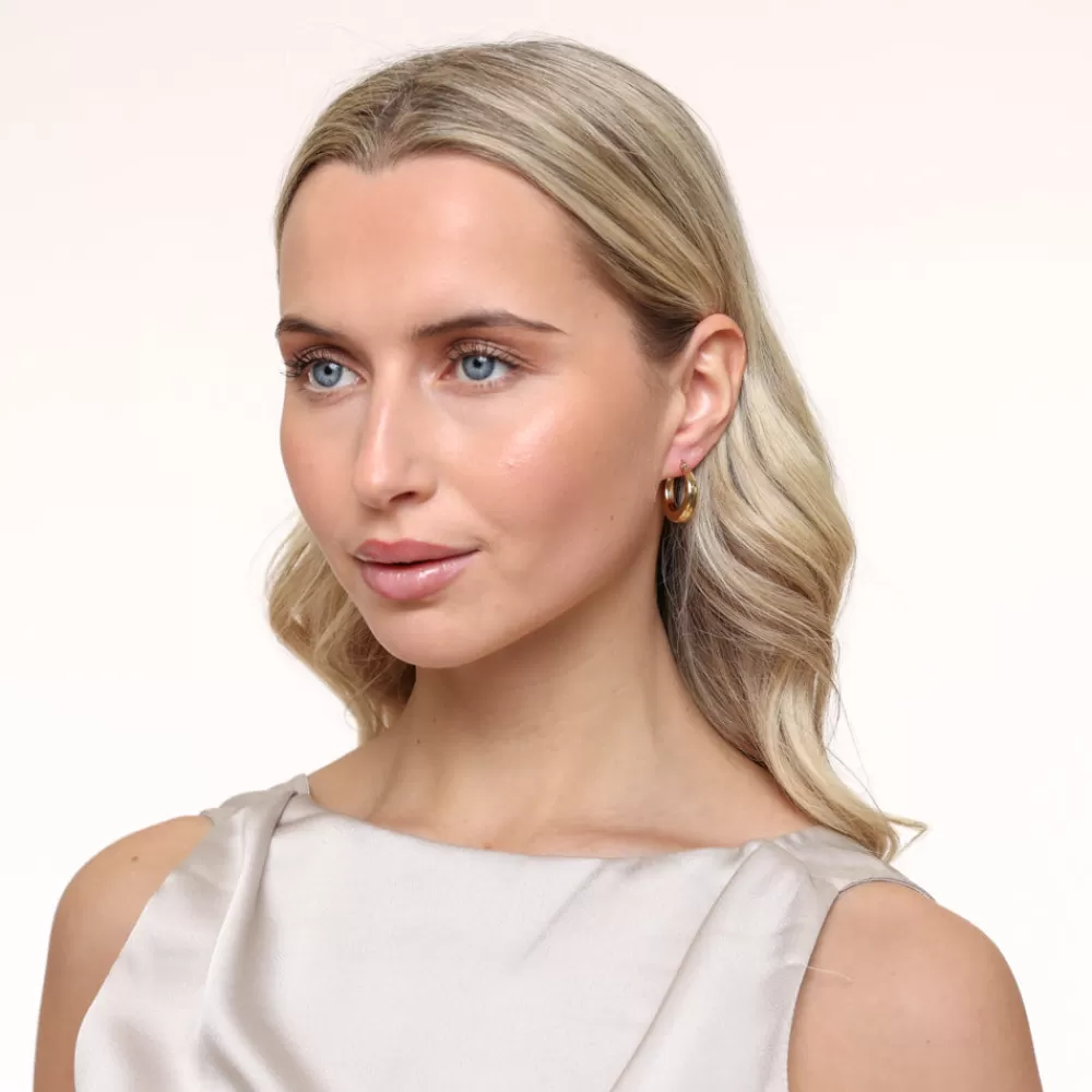 Golden Basic Hoop-Earrings<Olivia & Kate Cheap