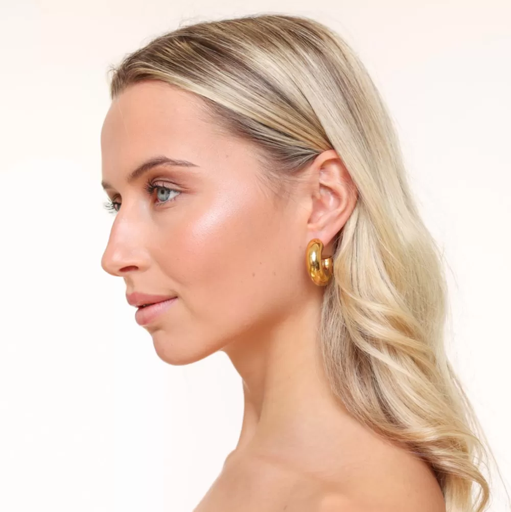 Golden Wide Open-Earrings<Olivia & Kate Cheap