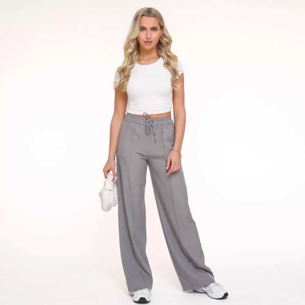 Grey Continuous Seams-Trouser<Olivia & Kate Cheap