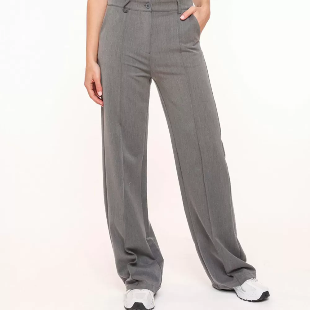 Grijze Basic-Pantalon<Olivia & Kate Outlet