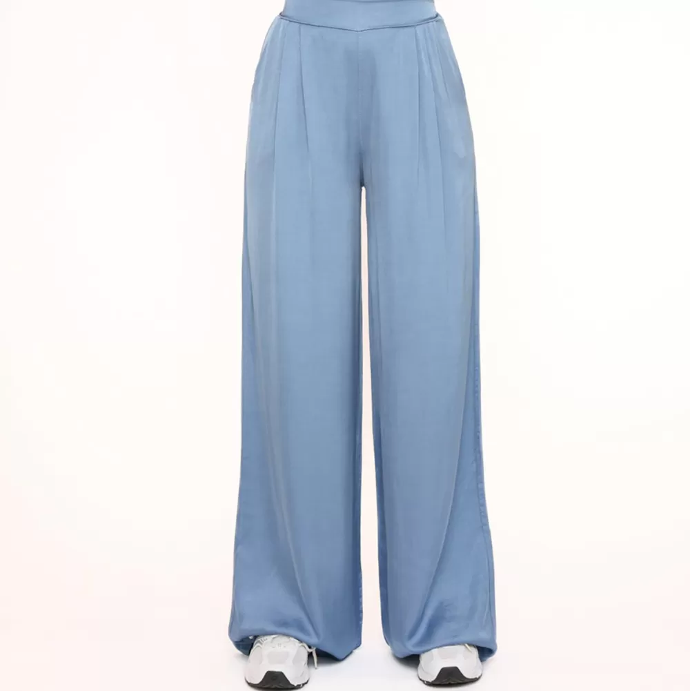 Jeans Blue Tall Satin-Pants<Olivia & Kate Fashion