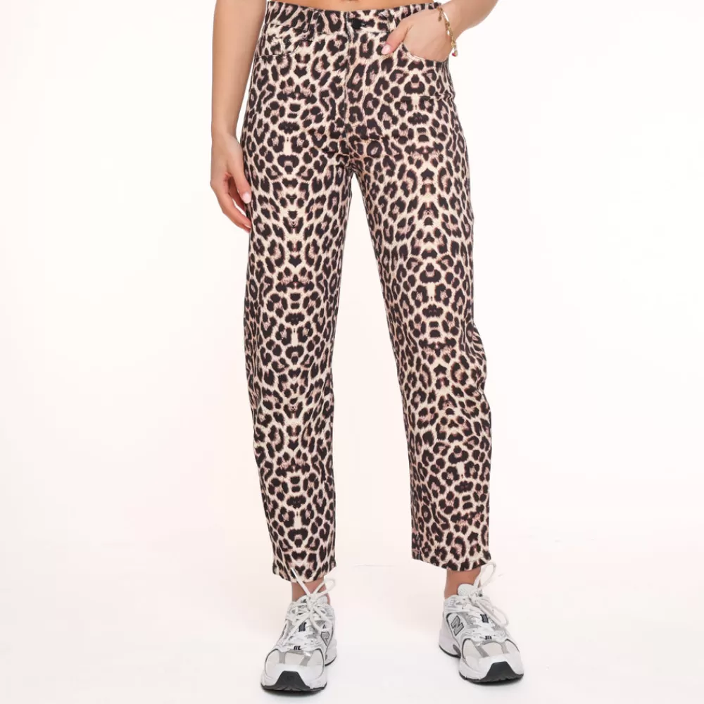 Leopard Mom Ankle-Jeans<Olivia & Kate Best Sale