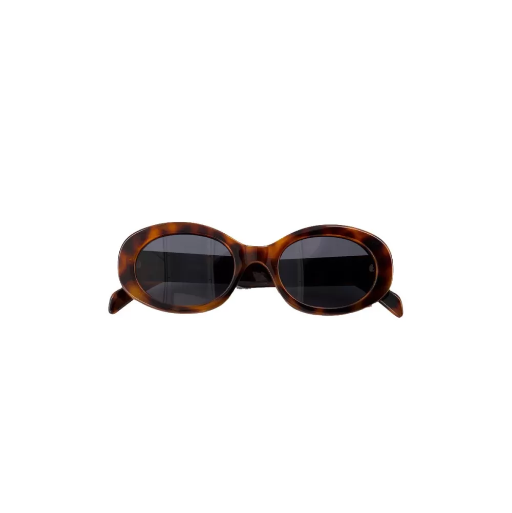 Leopard Oval-Sunglasses<Olivia & Kate Clearance