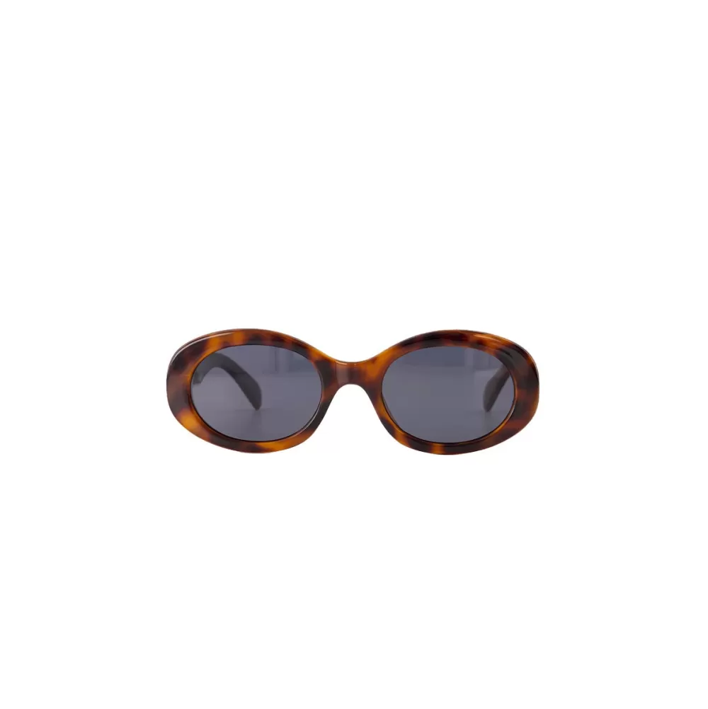 Leopard Oval-Sunglasses<Olivia & Kate Clearance