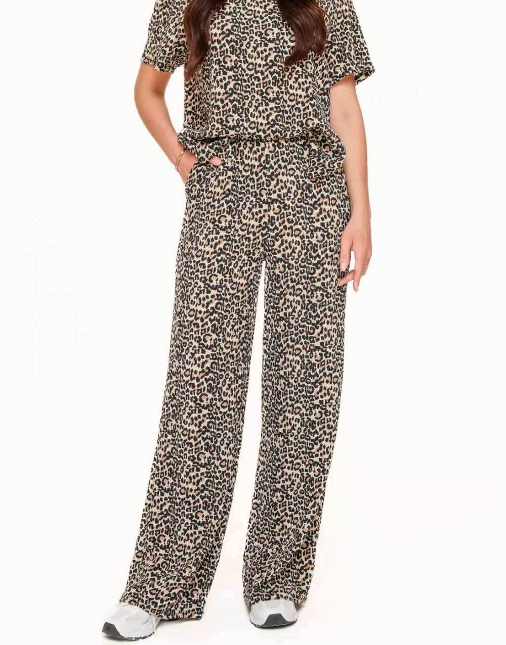 Leopard Pleated-Pants<Olivia & Kate Cheap