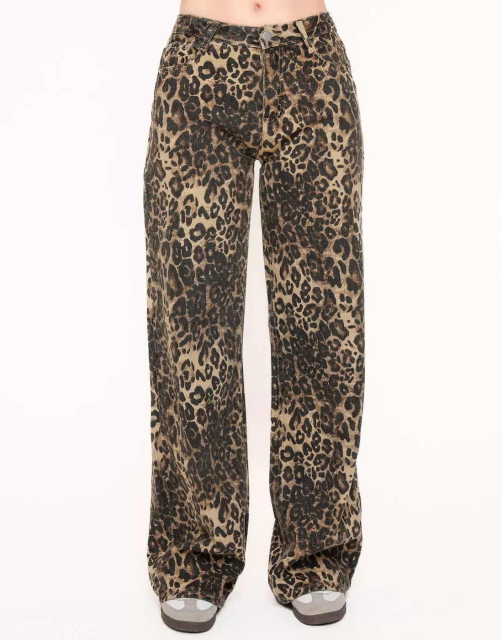 Leopard Wide-Jeans<Olivia & Kate Fashion