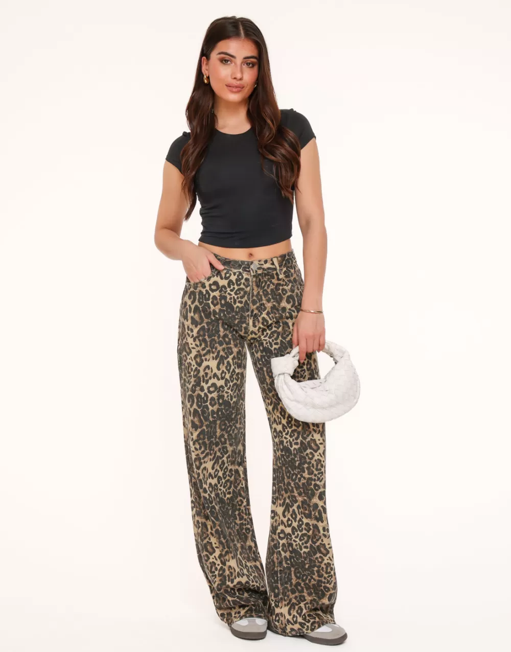 Leopard Wide-Jeans<Olivia & Kate Fashion