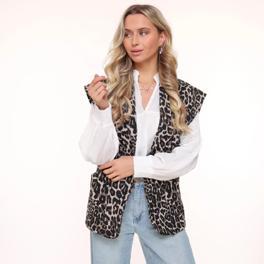 Leopard-Gilet<Olivia & Kate Cheap