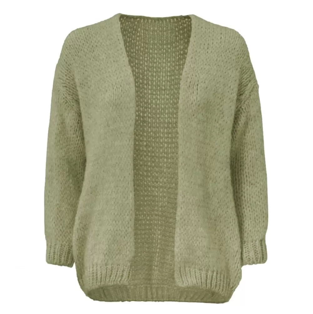 Light Green Wool Yasmine-Cardigans<Olivia & Kate Sale