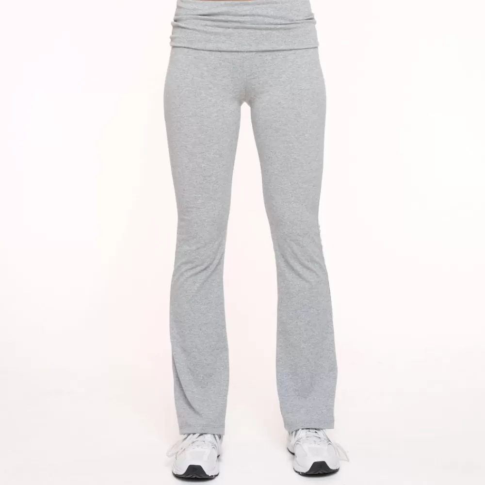 Light Grey Turned Edge Petite-Trouser<Olivia & Kate Clearance