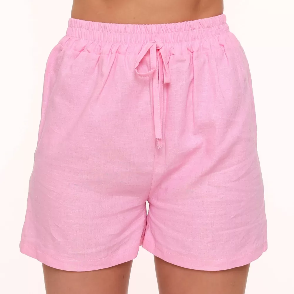 Light Pink Linen-Short<Olivia & Kate Online