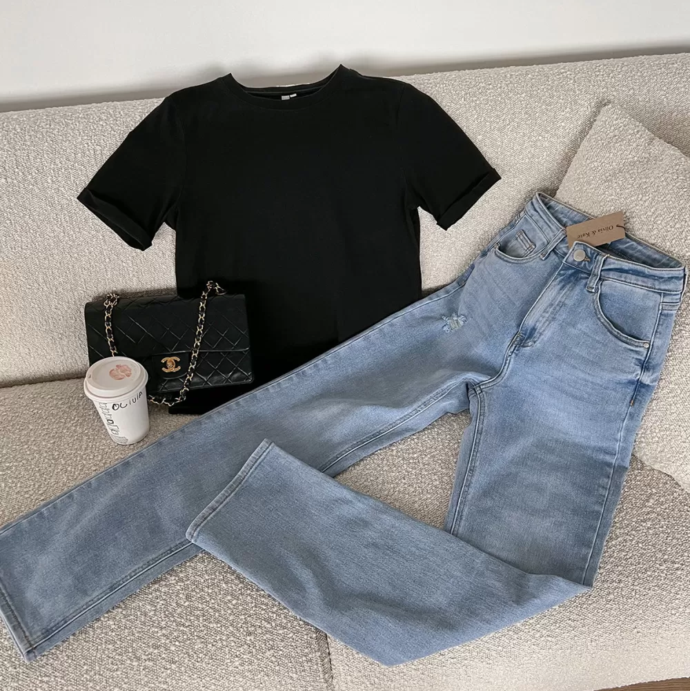 Lightblue Straight-Jeans<Olivia & Kate Shop