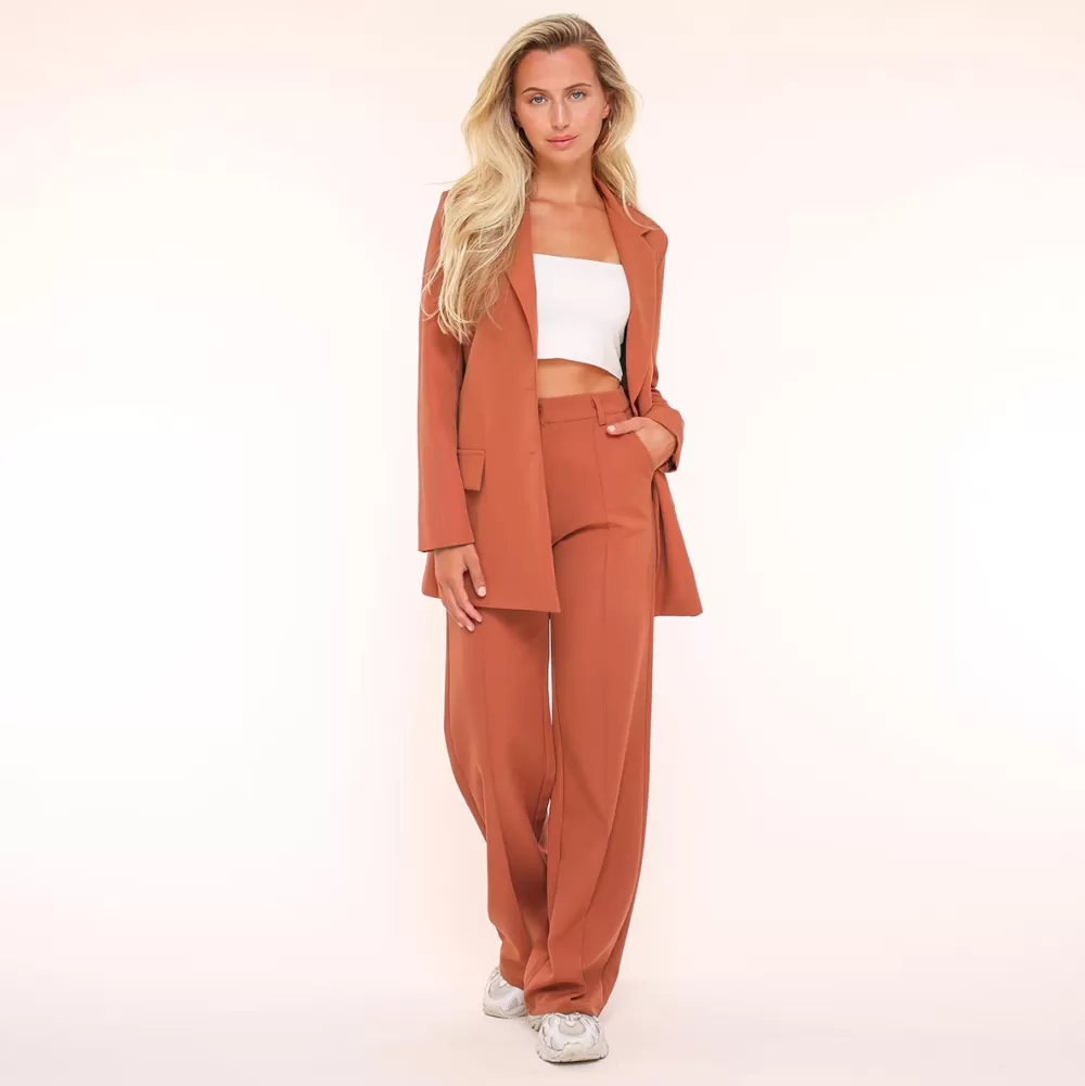 Rust Orange Basic Straight-Fit<Olivia & Kate Best Sale