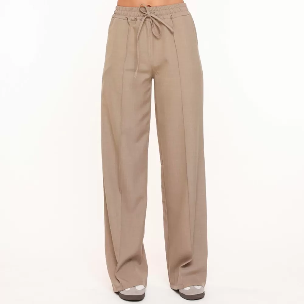 Taupe Continuous Seams-Pants<Olivia & Kate Clearance