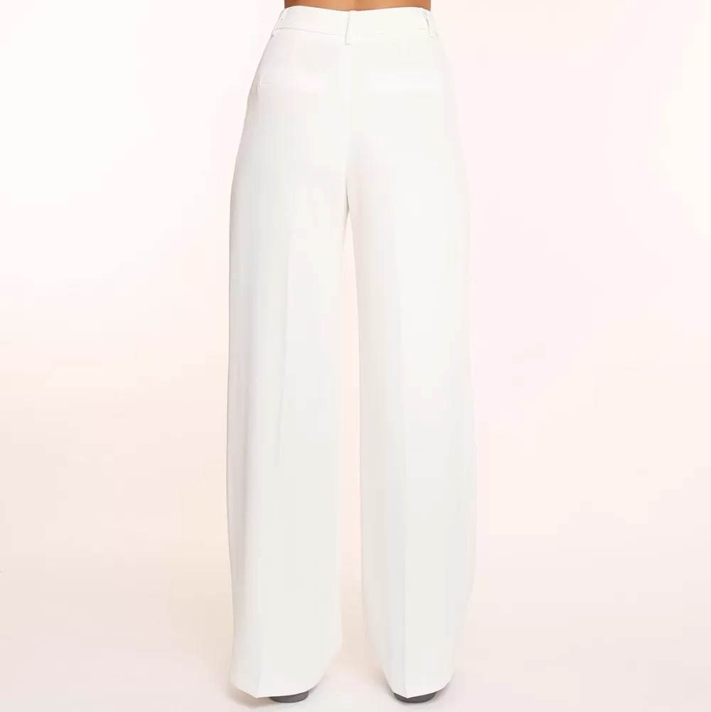 White Wide-Pantalon<Olivia & Kate New