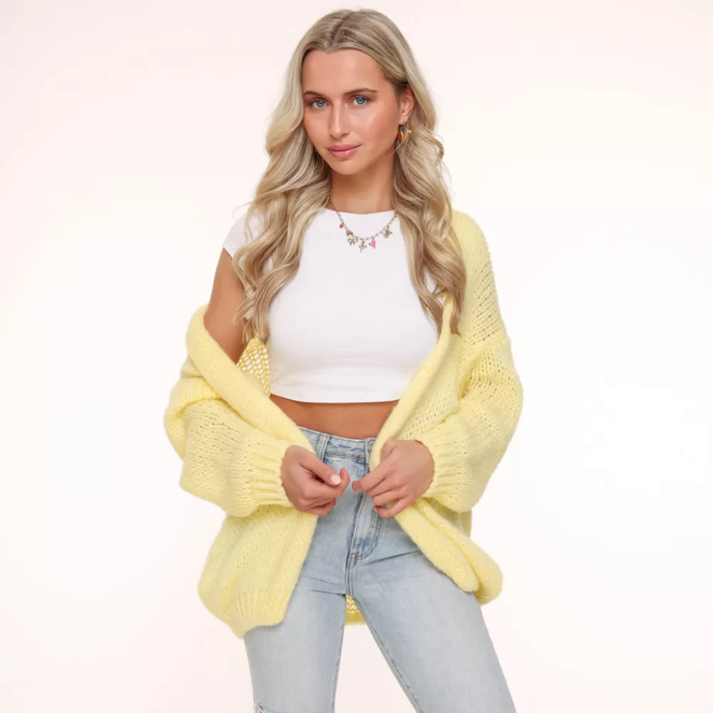 Yellow Wool-Cardigan<Olivia & Kate Sale