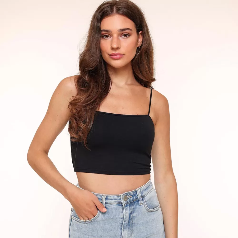 Zwarte Basic Bandeau-Top<Olivia & Kate Cheap